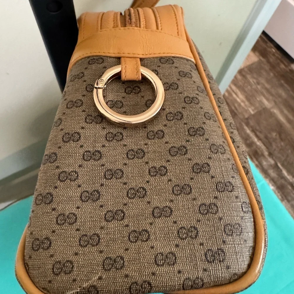 Gucci Micro Logo Beige and Taupe Handbag